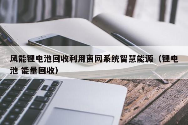 风能锂电池回收利用离网系统智慧能源（锂电池 能量回收）