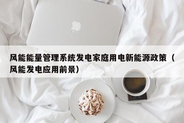 风能能量管理系统发电家庭用电新能源政策（风能发电应用前景）