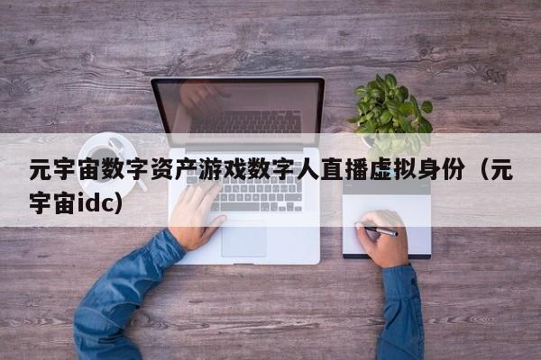元宇宙数字资产游戏数字人直播虚拟身份（元宇宙idc）