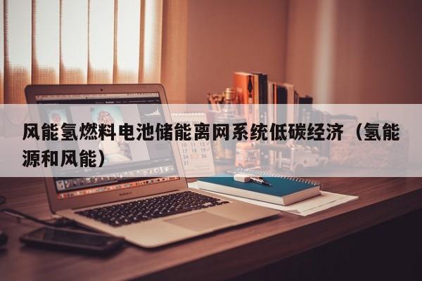 风能氢燃料电池储能离网系统低碳经济（氢能源和风能）