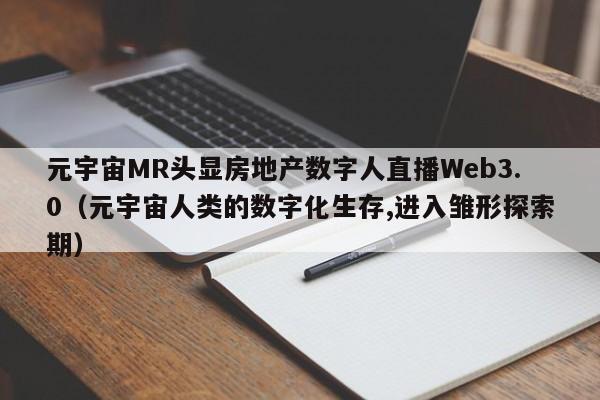 元宇宙MR头显房地产数字人直播Web3.0（元宇宙人类的数字化生存,进入雏形探索期）