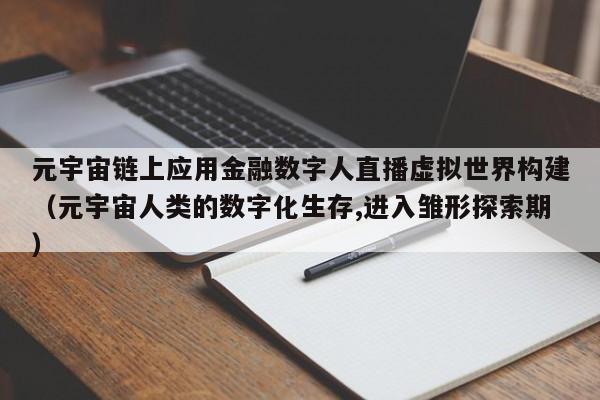 元宇宙链上应用金融数字人直播虚拟世界构建（元宇宙人类的数字化生存,进入雏形探索期）