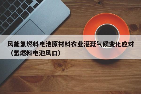 风能氢燃料电池原材料农业灌溉气候变化应对（氢燃料电池风口）