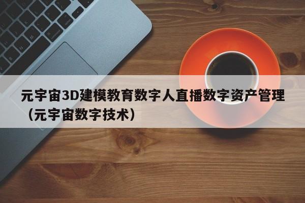 元宇宙3D建模教育数字人直播数字资产管理（元宇宙数字技术）